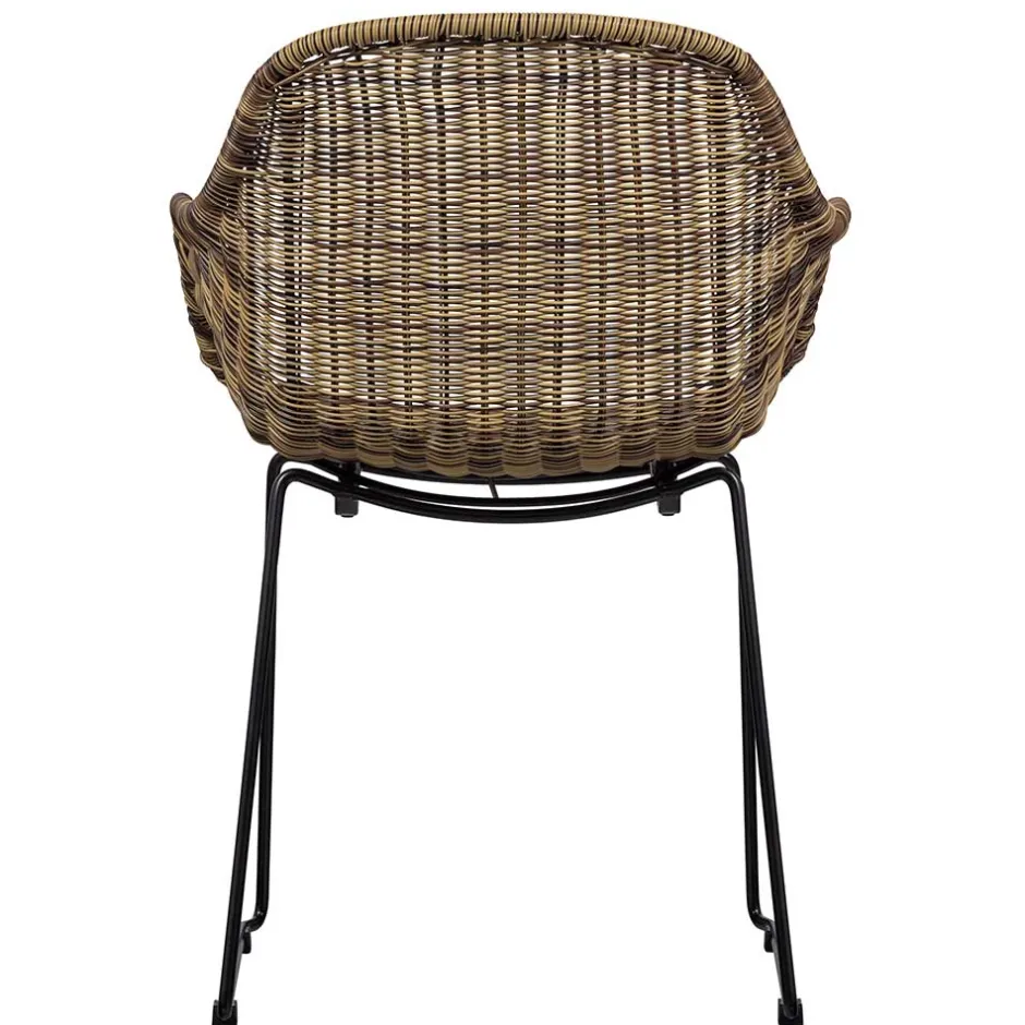 Stühle aus Kunstrattan in Beigegrau - Simonas (2er Set)^Wohnen Best