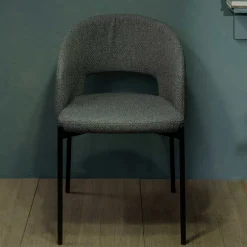 Stühle aus Strukturstoff Grau - Makimona (2er Set)^Wohnen Sale