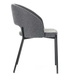 Stühle aus Strukturstoff Grau - Makimona (2er Set)^Wohnen Sale