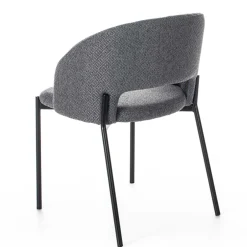 Stühle aus Strukturstoff Grau - Makimona (2er Set)^Wohnen Sale