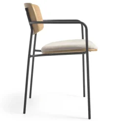 Stühle in Eiche & Beige & Schwarz - Salute (4er Set)^Wohnen