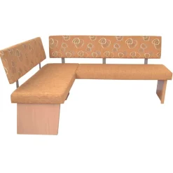 Stoff Eckbank in Braun und Buche Natur - Taranta^Wohnen Sale