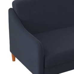 Stoff Schlafcouch in Dunkelblau - Alborg^Wohnen Sale