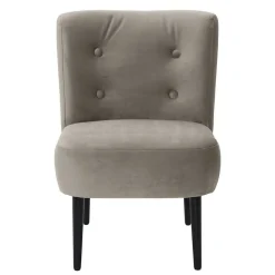 Wohnen Stoff Sessel ohne Armlehnen in Beigegrau - Filax