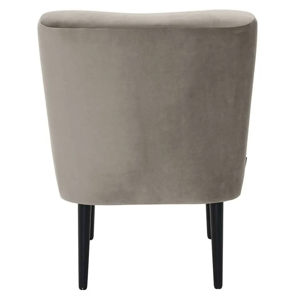 Wohnen Stoff Sessel ohne Armlehnen in Beigegrau - Filax