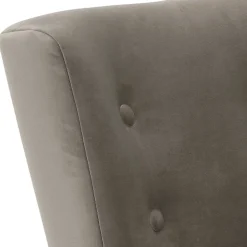 Wohnen Stoff Sessel ohne Armlehnen in Beigegrau - Filax