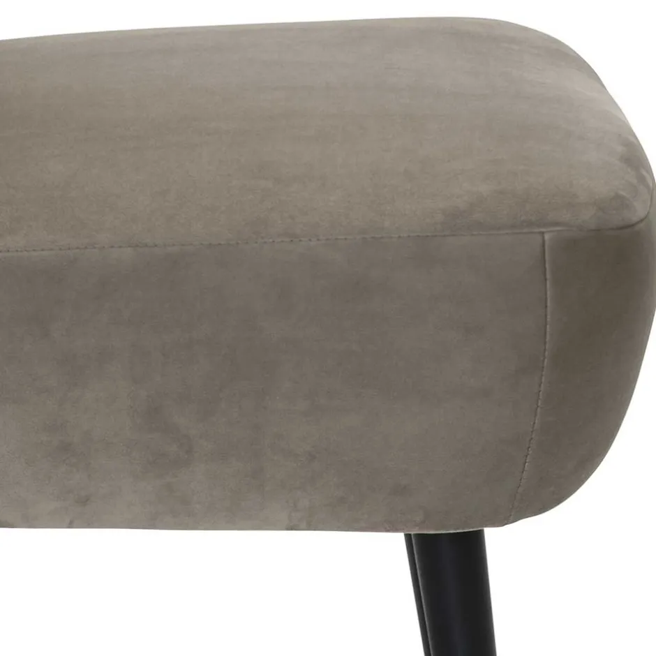 Wohnen Stoff Sessel ohne Armlehnen in Beigegrau - Filax