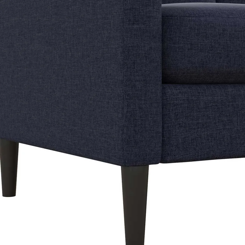 Stoffcouch in Dunkelblau - Normandie^Wohnen Outlet