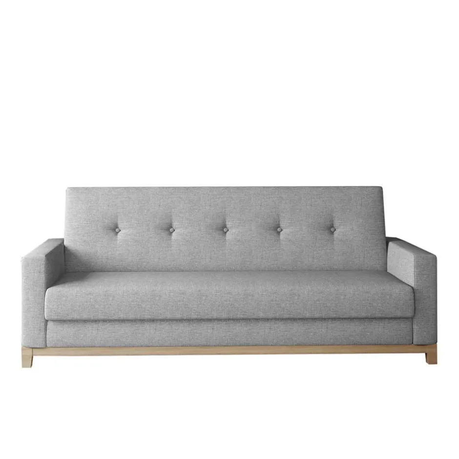 Stoff-Klappsofa in Grau - Ejolas^Wohnen Best