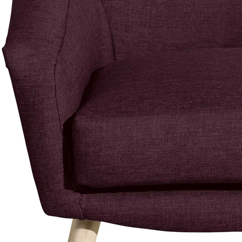 Wohnen Stoffsessel in Bordeaux Rot - Holdin