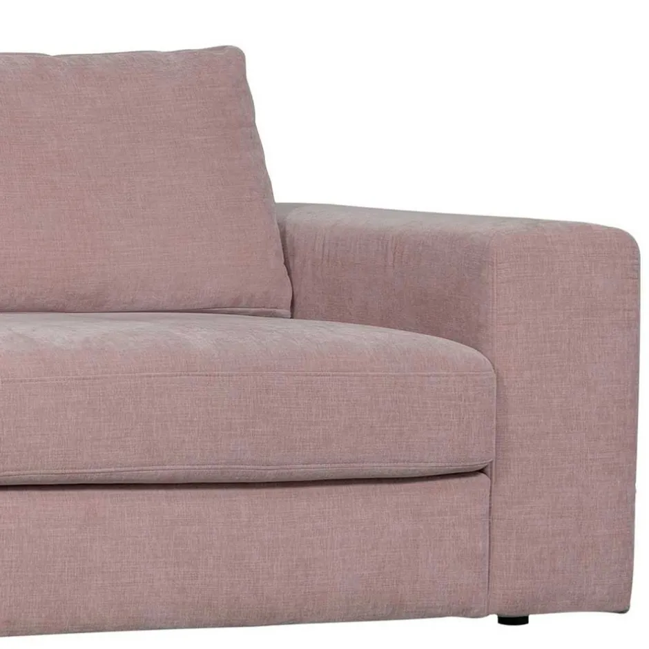 Wohnen Stoffsofa mit Armlehne rechts in Rosa - Jilatov