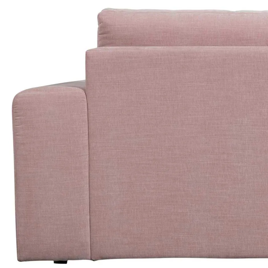 Wohnen Stoffsofa mit Armlehne rechts in Rosa - Jilatov