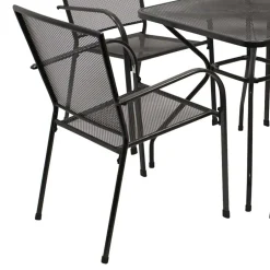 Streckmetall Tischgruppe in Anthrazit - Comanos (fünfteilig)^Wohnen Sale