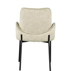 Struktursamt Polsterstuhl in Beige - Celona (2er Set)^Wohnen