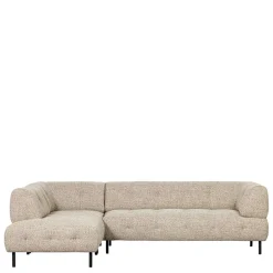 Strukturstoff Sofaecke in Beigegrau - Pantras^Wohnen Discount