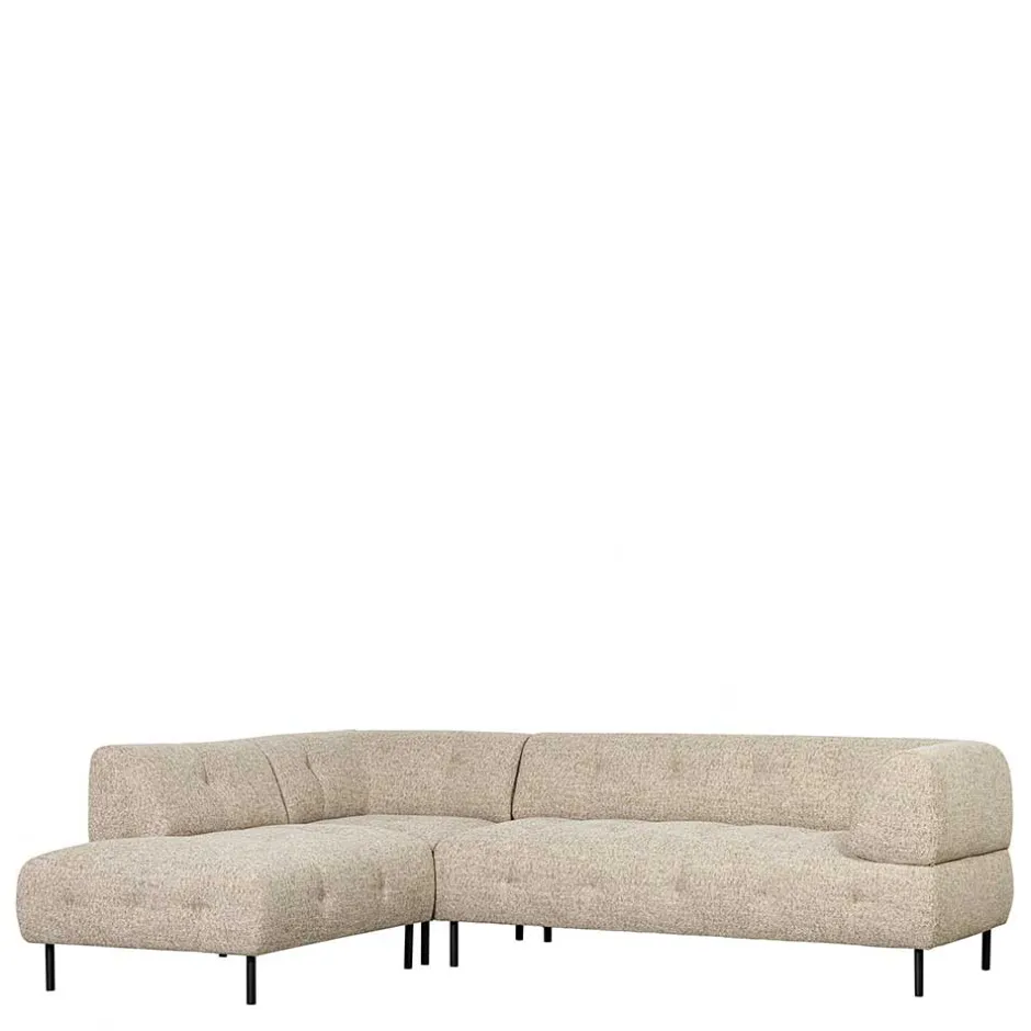 Strukturstoff Sofaecke in Beigegrau - Pantras^Wohnen Discount