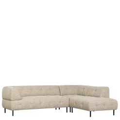 Strukturstoff Sofaecke in Beigegrau - Pantras^Wohnen Discount