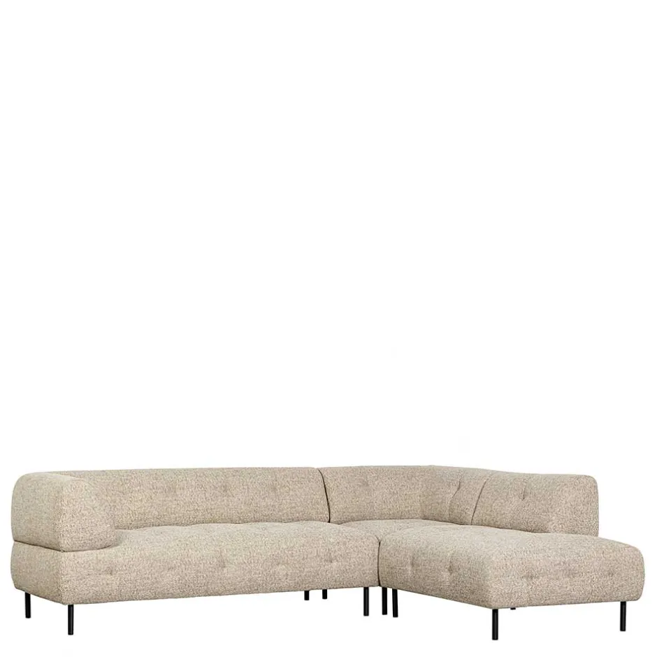 Strukturstoff Sofaecke in Beigegrau - Pantras^Wohnen Discount