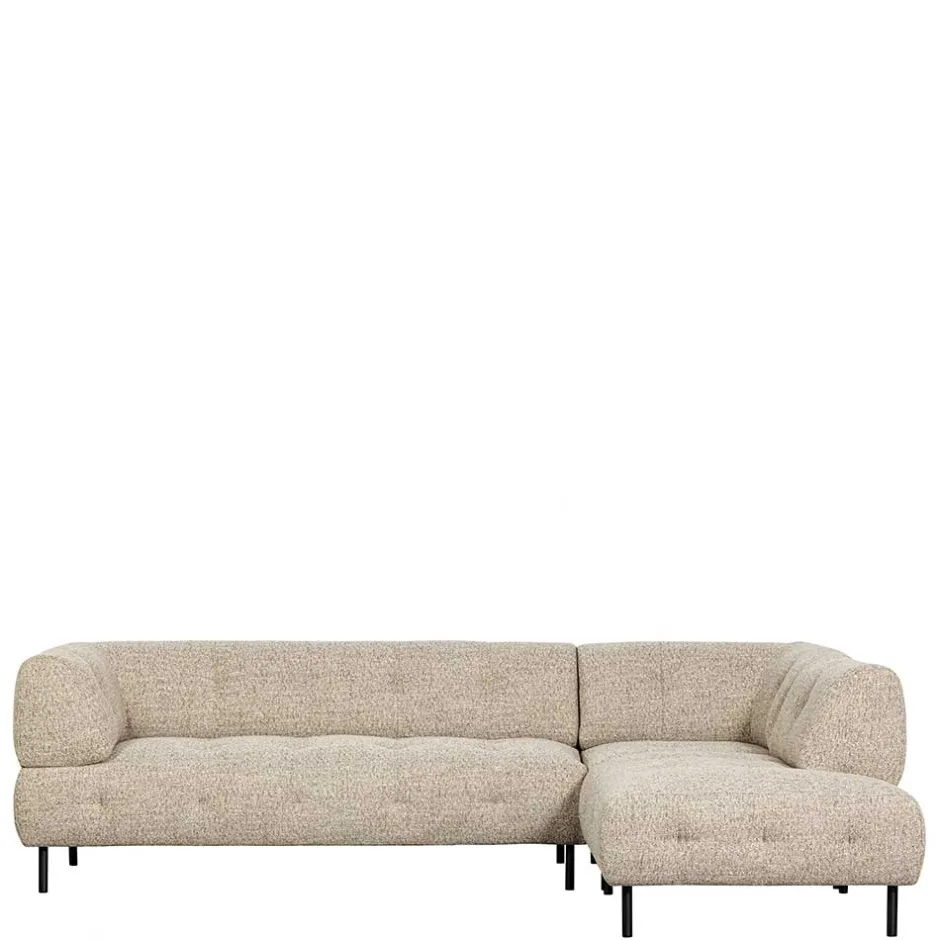 Strukturstoff Sofaecke in Beigegrau - Pantras^Wohnen Discount