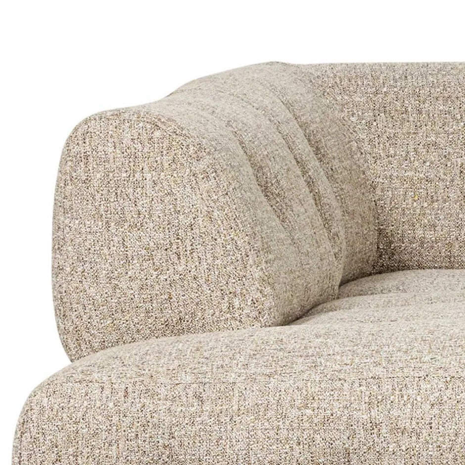 Strukturstoff Sofaecke in Beigegrau - Pantras^Wohnen Discount