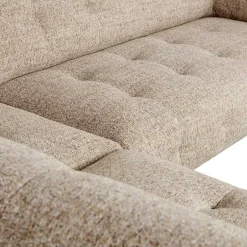 Strukturstoff Sofaecke in Beigegrau - Pantras^Wohnen Discount