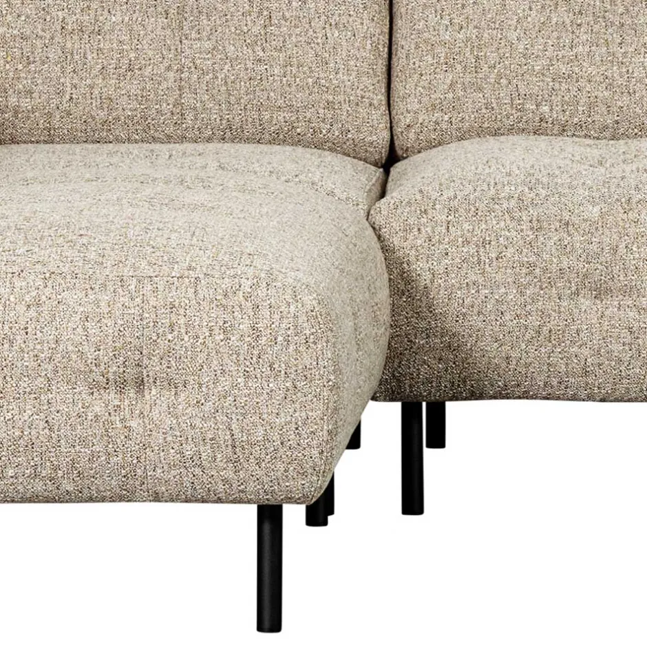 Strukturstoff Sofaecke in Beigegrau - Pantras^Wohnen Discount