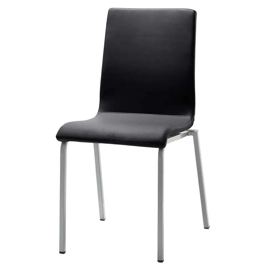 Wohnen Stuhl in Anthrazit Microfaser - Coestraga