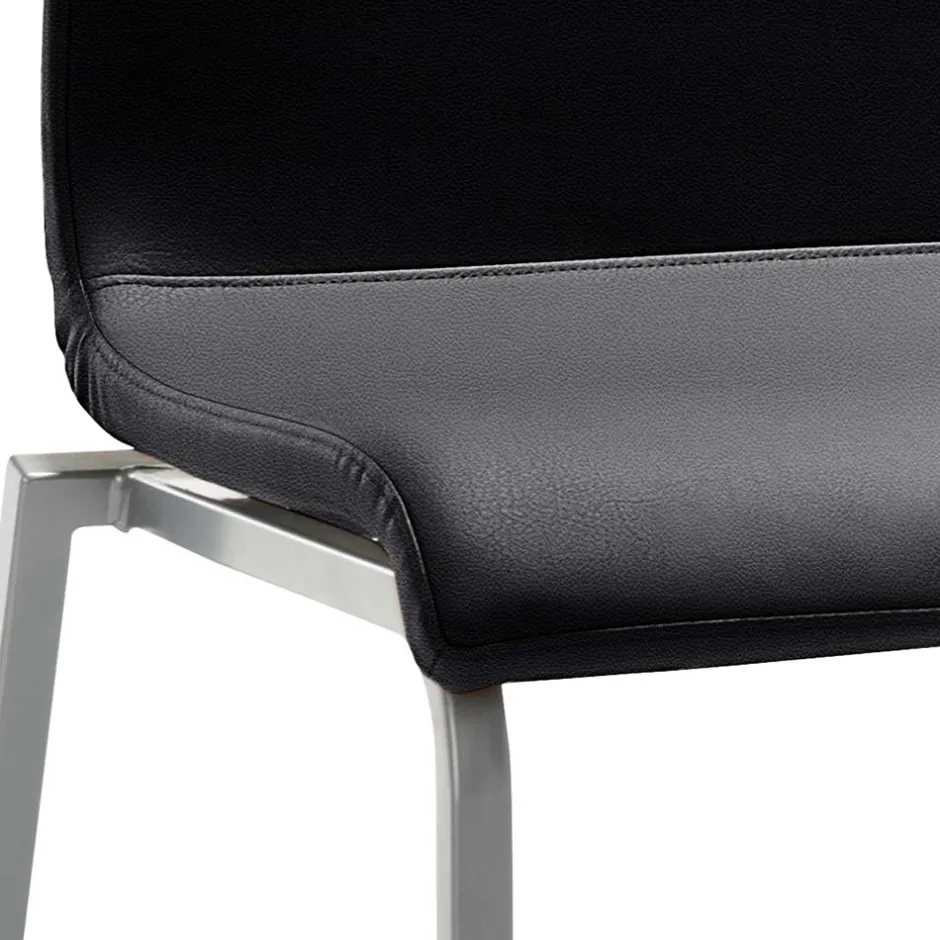 Wohnen Stuhl in Anthrazit Microfaser - Coestraga