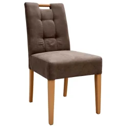 Stuhl in Taupe Microfaser - Adison (2er Set)^Wohnen New