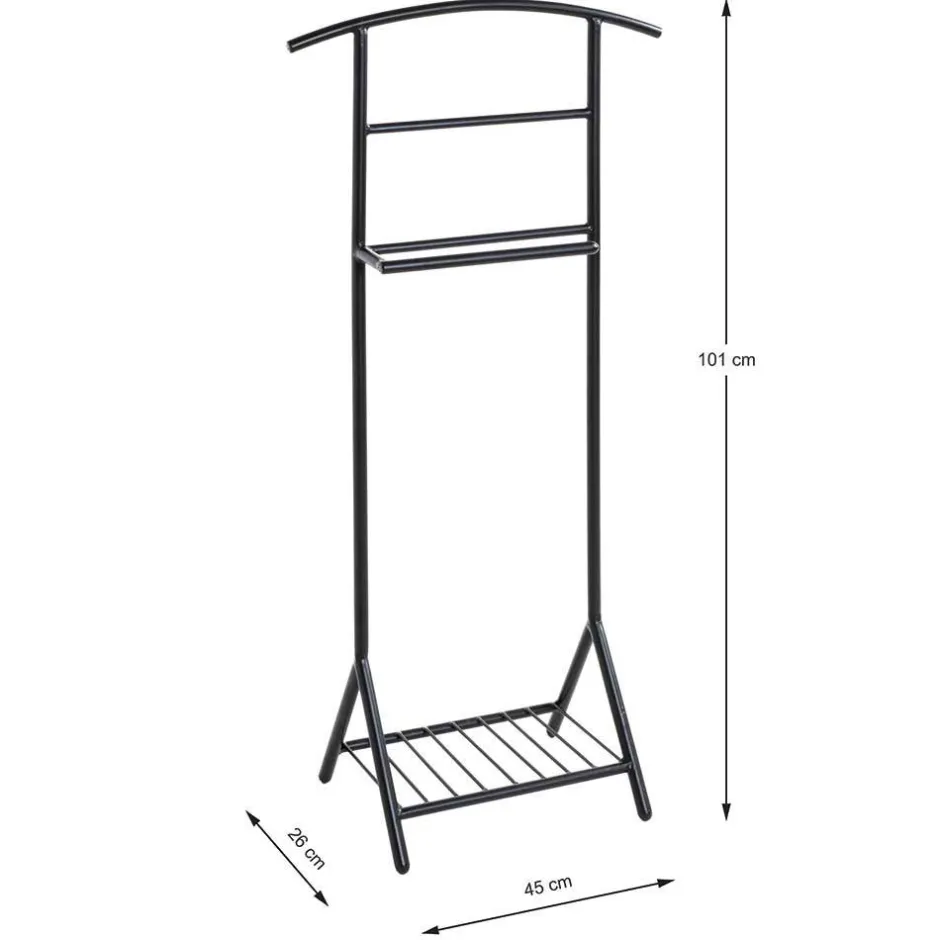 Stummer Diener mit Ablage in Schwarz - Spanola^Wohnen Online