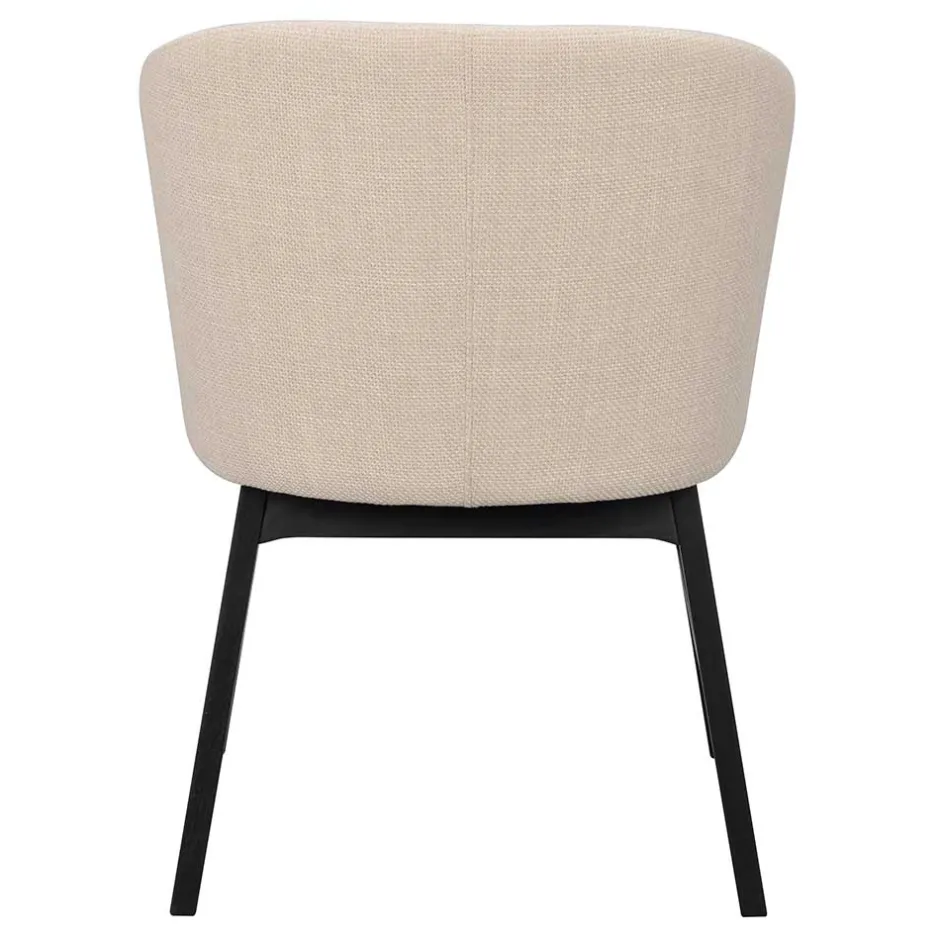 Stylischer Armlehnenstuhl in Beige - Cacamp (2er Set)^Wohnen Clearance