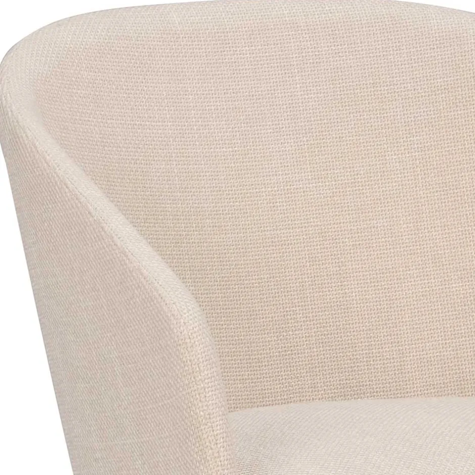 Stylischer Armlehnenstuhl in Beige - Cacamp (2er Set)^Wohnen Clearance