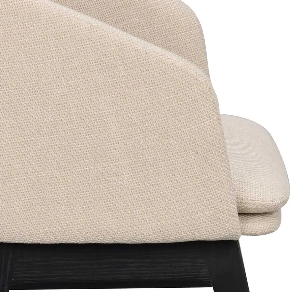 Stylischer Armlehnenstuhl in Beige - Cacamp (2er Set)^Wohnen Clearance