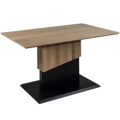 Wohnen Säulen-Couchtisch auf Rollen höhenverstellbar - Belego