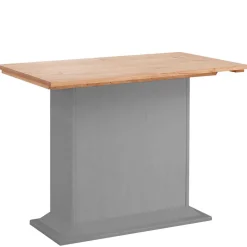 Säulen-Esstisch in Kieferfarben und Grau - Bernau^Wohnen Outlet