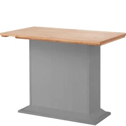 Säulen-Esstisch in Kieferfarben und Grau - Bernau^Wohnen Outlet