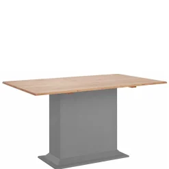 Säulen-Esstisch in Kieferfarben und Grau - Bernau^Wohnen Outlet