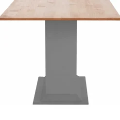 Säulen-Esstisch in Kieferfarben und Grau - Bernau^Wohnen Outlet