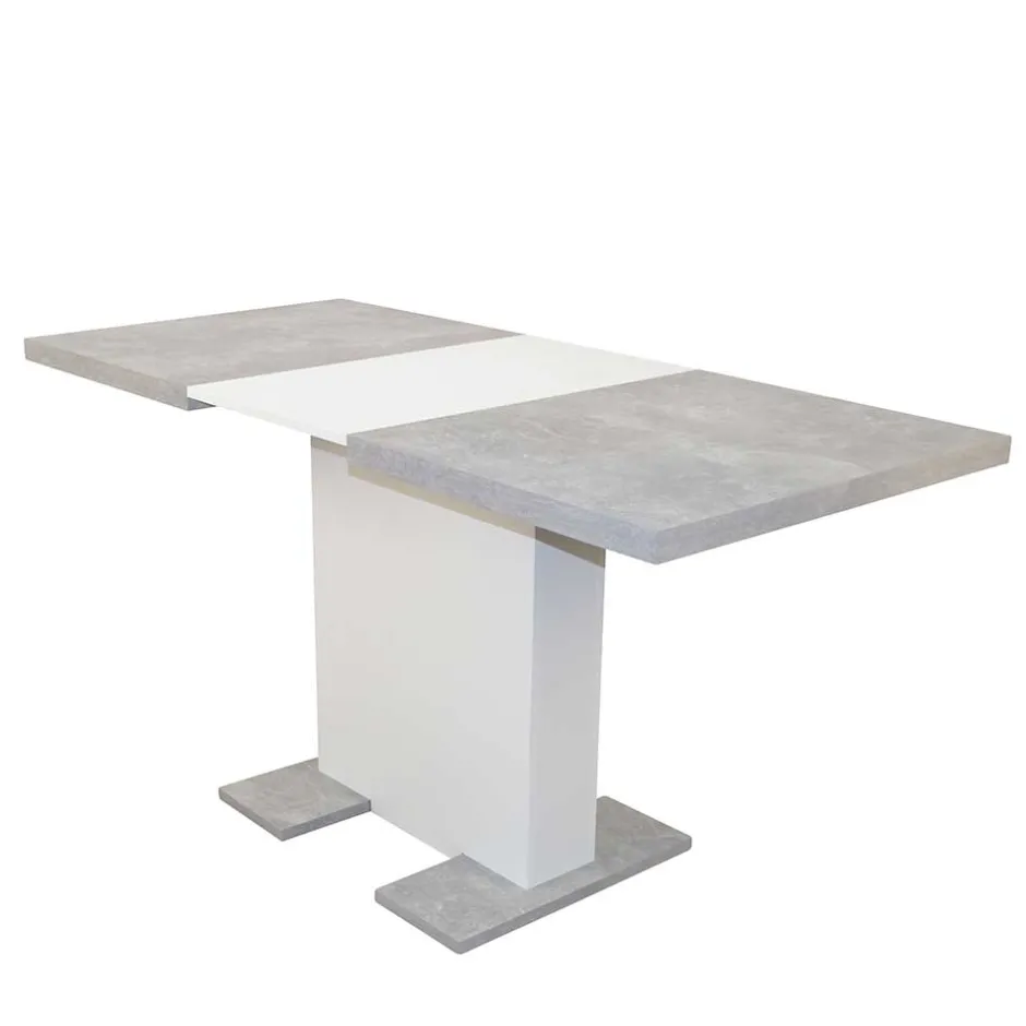 Wohnen Säulentisch & Schwingstühle Kombi - Bogna (fünfteilig)