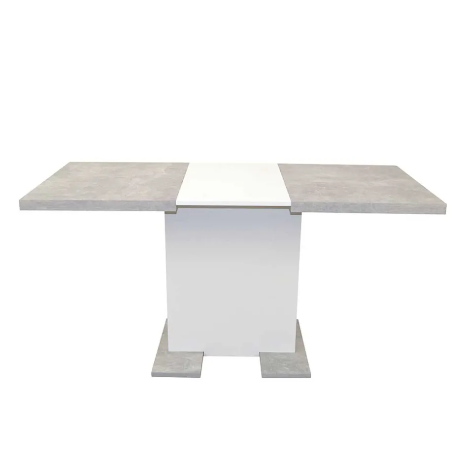 Wohnen Säulentisch & Schwingstühle Kombi - Bogna (fünfteilig)