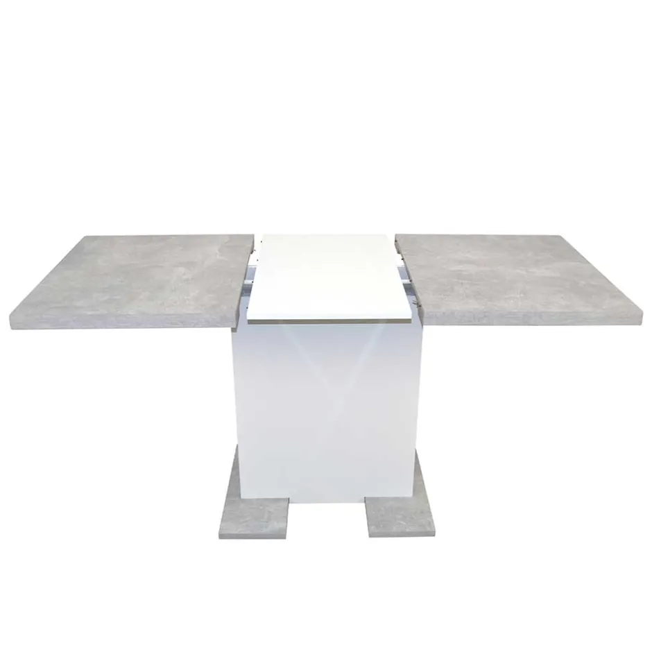 Wohnen Säulentisch & Schwingstühle Kombi - Bogna (fünfteilig)