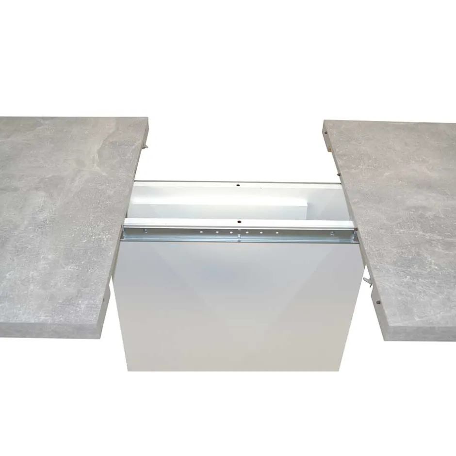 Wohnen Säulentisch & Schwingstühle Kombi - Bogna (fünfteilig)