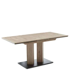 Wohnen Säulentisch in Wildeiche Optik & Schwarz - Annimo