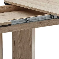 Wohnen Säulentisch in Wildeiche Optik & Schwarz - Annimo