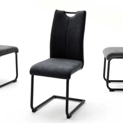 Swingstühle in dunklem Grau - Lacrunia (4er Set)^Wohnen Sale