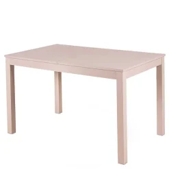 Taupefarbener Esstisch mit 2 Einlegeplatten Bino aus Holz teilmassiv^Wohnen New