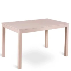 Taupefarbener Esstisch mit 2 Einlegeplatten Bino aus Holz teilmassiv^Wohnen New