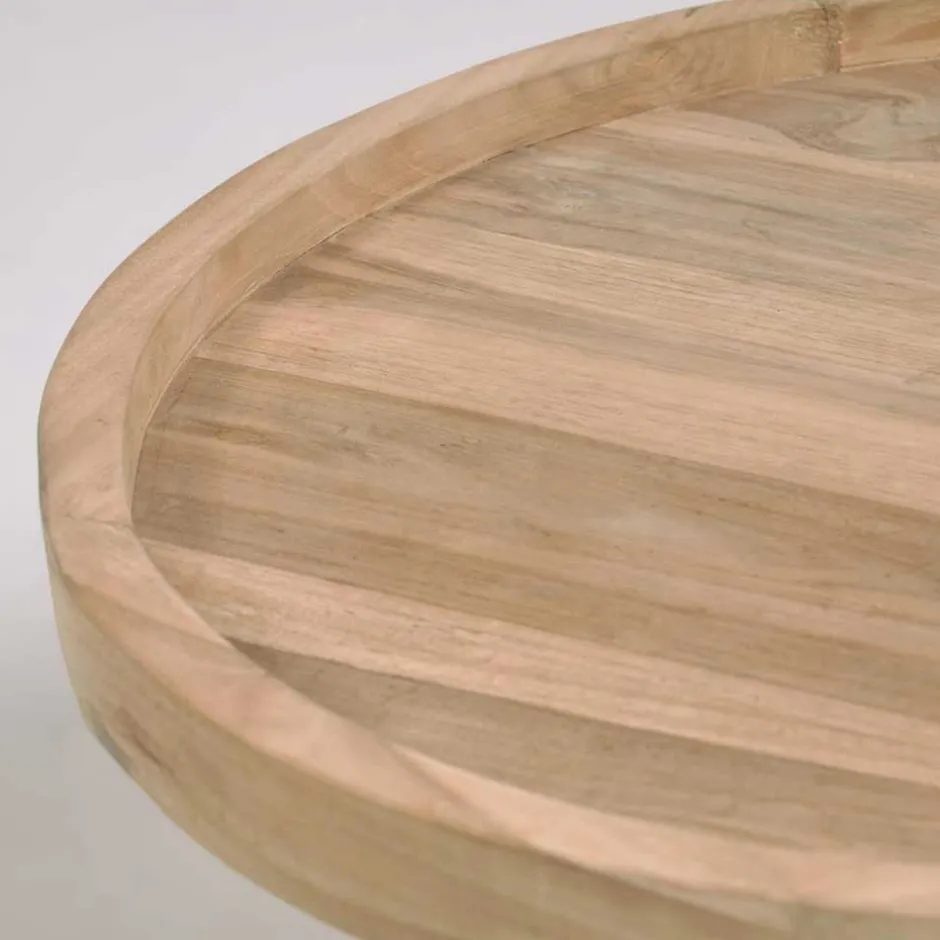 Wohnen Teak Couchtisch mit Drei-Bein-Gestell - Marcel