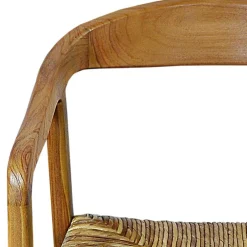 Wohnen Teak Holzstuhl mit Armlehnen - Donabello