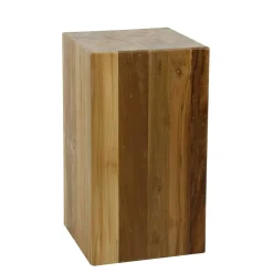 Wohnen Teakholz Blumensäule modern-rechteckig - Diskus